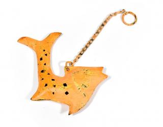 Sanu Babu Závesná ozdoba, oranžová ryba, 13x2x14cm