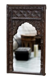Sanu Babu Zrkadlo v ráme z mangového dreva, ručné rezby, 79x9x134cm