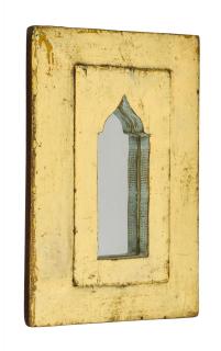 Sanu Babu Zrkadlo v ráme z teakového dreva, 17x3x26cm