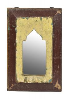 Sanu Babu Zrkadlo v ráme z teakového dreva, 19x2,5x29cm
