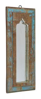 Sanu Babu Zrkadlo v ráme z teakového dreva, 19x3x49cm