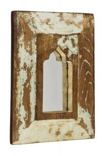 Sanu Babu Zrkadlo v ráme z teakového dreva, 20x3x27cm