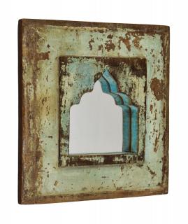 Sanu Babu Zrkadlo v ráme z teakového dreva, 24x3x24cm (5W)