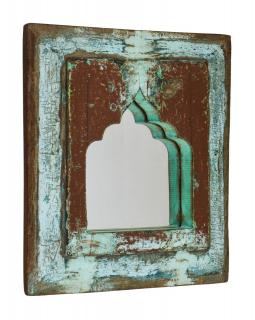 Sanu Babu Zrkadlo v ráme z teakového dreva, 24x4x27cm