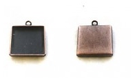 Bižutérne lôžko 16x16 mm, meď (Bižutérne lôžko 16x16 mm, meď)