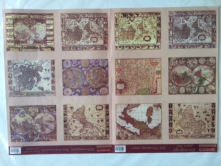 Decoupage papier - mapy sveta (Decoupage papier - mapy sveta)