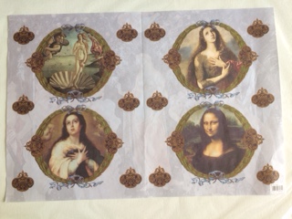 Decoupage papier - Mona Lisa (Decoupage papier - Mona Lisa)
