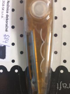 Dekoračné nožnice hnedé 13,5 cm (Dekoračné nožnice hnedé 13,5 cm)