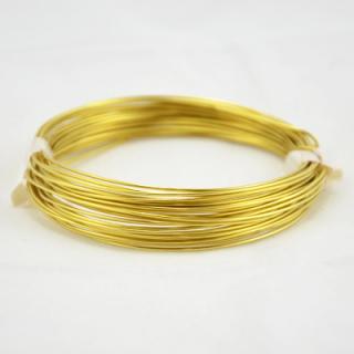 Drôt medený štvorcový 0,80 mm, 6m -  pozlátený  (Drôt medený štvorcový 0,80 mm, 6m -  pozlátený )