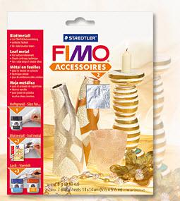 FIMO listy strieborné, 7 ks, 14x14x cm (FIMO listy strieborné, 7 ks, 14x14 cm)
