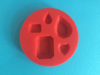 Fimo silikónová vytlačovacia forma Drahokam (Silokónová vytlačovacia froma Drahokam)