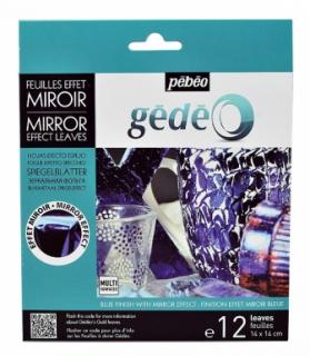 GEDEO kovové  listy modré12 ks, 14x14 cm (GEDEO kovové  listy modré12 ks, 14x14 cm)