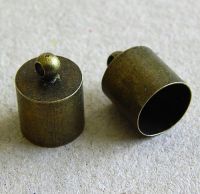 Kaplík s očkom, vel.9x13mm,starobronz (Kaplík s očkom, vel.9x13mm,starobronz)