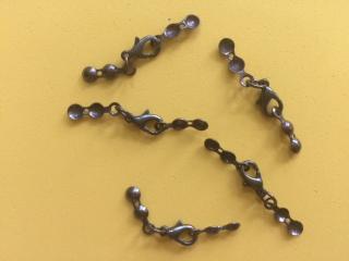 Karabinka s kalotou 5 x 10 mm - medená (Karabinka s kalotou 5 x 10 mm - medená)