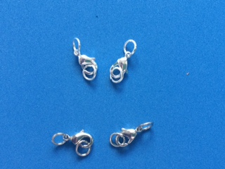 Karabinka s krúžkami 5x10 mm - dve farby (Karabinka s krúžkami 5x10 mm - dve farby)