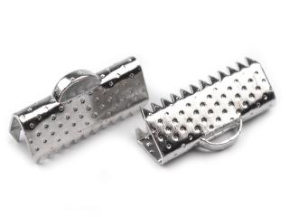Koncovka na stužku plochá 5 x 16mm - dve farby (Koncovka na stužku plochá 5 x 16mm - dve farby)