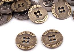Kovový gombík Fashion, veľ. 26 - pr. 16,9 mm (Kovový gombík Fashion, veľ.26 - pr. 16,9 mm)