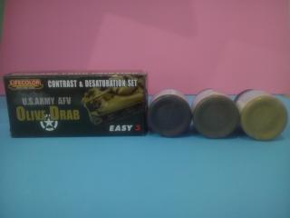 Lifecolor Olive drab - sada akryových farieb 3x22 ml (Lifecolor Olive drab - sada akrylových farieb 3x22 ml)