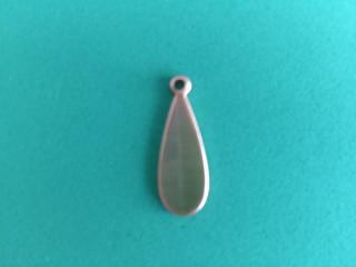 Medený prívesok - kvapka, 21 x 8 mm (Medený prívesok - kvapka, 21 x 8 mm)