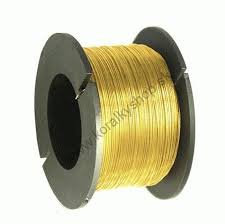 Mosadzný drôt 0,5 mm , 50 g - 32 m (Mosadzný drôt 0,5 mm, 50 g  - 32 m)