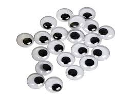 Nalepovacie pohyblivé oči  - 12mm, 1 pár (Nalepovacie pohyblivé oči - 12 mm, 1 pár)