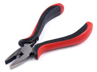 Ploché štiepacie kliešte so zúbkami 120mm RED BLACK (Ploché štiepacie kliešte so zúbkami 120mm RED BLACK)