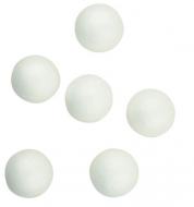 Polystyrénové diely - gule, 4cm - 6ks (Polystyrénové diely - gule, 4cm - 6ks)