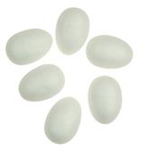 Polystyrénové diely - vajíčka, 6cm - 6ks (Polystyrénové diely - vajíčka, 6cm - 6ks)