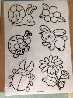 Predlohy na maľovanie na sklo 30 x 21 cm - vzor 3 (Predlohy na maľovanie na sklo 30 x 21  cm - vzor 3)