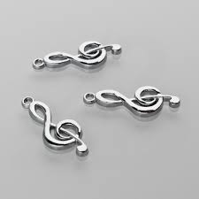 Prívesok husľový kľúč , 20 x 8 x 2 mm, rôzne farby (Prívesok husľový kľúč 20 x 8 x 2 mm, rôzne farby)