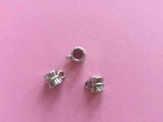 Prívesok kovový  súdok  6 x 5 mm, platina (Prívesok kovový súdok  6 x 5 mm, platina)
