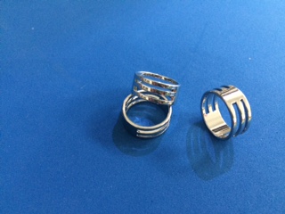 Prsteň - základ, priemer 18 mm, platina (Prsteň - základ, priemer 18 mm, platina)