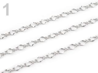 Retiazka 4 x 5 mm, platina, 1m (Retiazka 4 x 5 mm,platina,  1m)