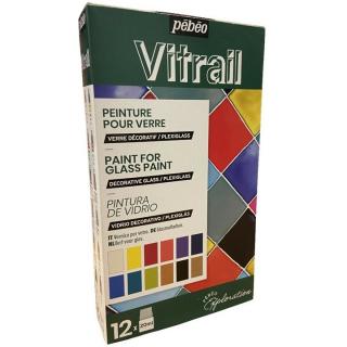 Sada farieb Vitrail, 12x20 ml (Sada farieb Vitrail, 12x20 ml)