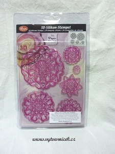 Silikónové razítko 3D Rozety (Silikónové razítko 3D Rozety)