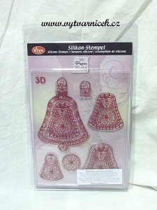Silikónové razítko 3D Vianočné zvončeky (Silikónové razítko 3D Vianočné zvončeky)