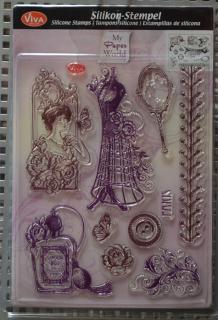 Silikónové razítko Paris Couture, 14x18cm (Silikónové razítko Paris Couture, 14x18cm)