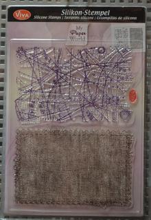 Silikónové razítko Pozadie textil, 14x18cm (Silikónové razítko Pozadie textil, 14x18cm)