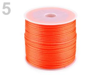Šnúrka saténová pr.1mm / 30m -oranžová (Šnúrka saténová pr.1mm / 30m -oranžová)