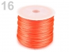 Šnúrka saténová pr.1mm / 30m - zlato oranžová (Šnúrka saténová pr.1mm / 30m - zlato oranžová)