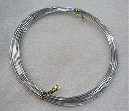 Strieborný drôt, priemer 1mm, dĺžka 0,5m  (Strieborný drôt, priemer 1mm, dĺžka 0,5m)