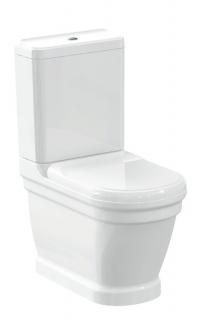 ANTIK WC kombi, misa + nádržka + splachovací mechanizmus + PP WC sedátko, biela
