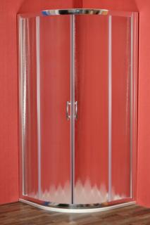 ARTTEC BRILIANT chinchilla NEW - Sprchový kút štvrťkruhový 80x80 cm, sklo chinchila