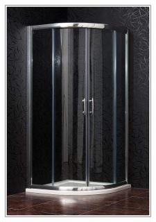 ARTTEC BRILIANT clear NEW - Sprchový kút štvrťkruhový 80x80 cm,číre sklo