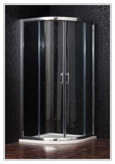 ARTTEC BRILIANT clear NEW - Sprchový kút štvrťkruhový 90x90 cm,číre sklo