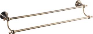 ASTOR DIAMONT dvojitý držiak uterákov, 605mm,bronz