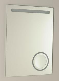 ASTRO zrkadlo 60x80cm,s LED osvetlením a podsvieteným kozmetickým zrkadlom