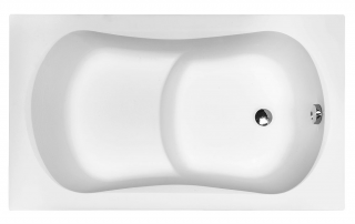 Besco ARIA REHAB akrylová vaňa so sedákom 120x70 cm s nožičkami bez sifónu,čelného a bočného panelu a madiel