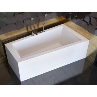 BESCO INTIMA akrylátová asymetrická vaňa 150 x 85 x 41,5 cm, bez čelného panelu a sifónu
