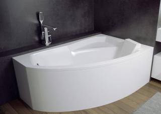 BESCO RIMA akrylátová vaňa 150 x 95,5 x 58,5 cm bez panelu a sifónu,ľavá alebo pravá